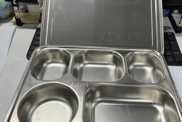 Nampan plato stainless food grade SS304 standar Rumah Sakit