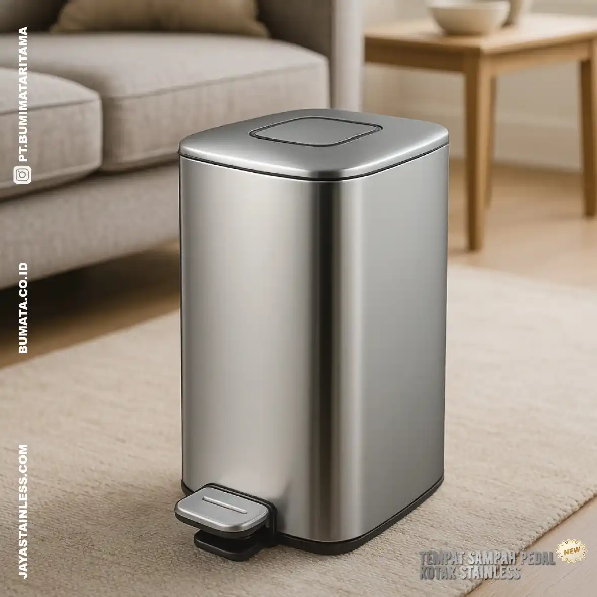 Tempat Sampah Stainless | Tahan Karat & Elegan – Jaya Stainless