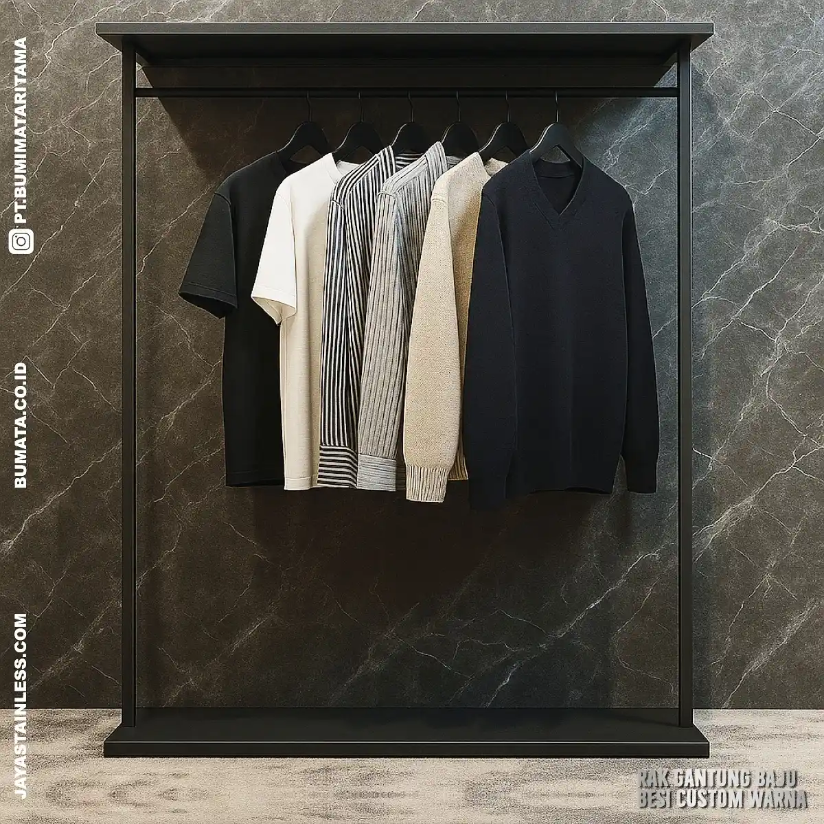JayaStainless.com – Dokumentasi Pesanan Gantungan Baju Stainless Steel untuk Bapak Agus Rahman