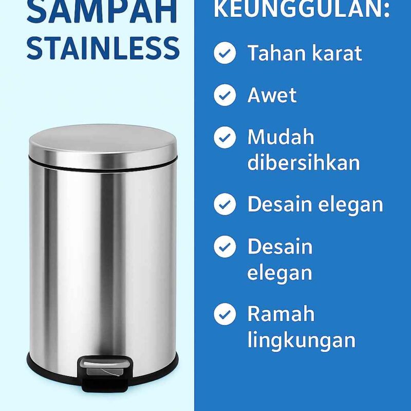 Tempat Sampah Stainless