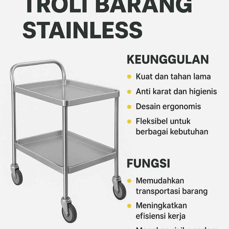 TROLI BARANG STAINLESS